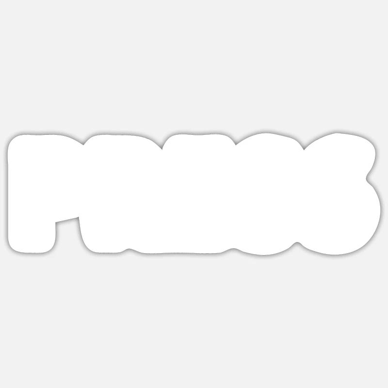 Press - Sticker size S (10 x 10 cm) - white matte