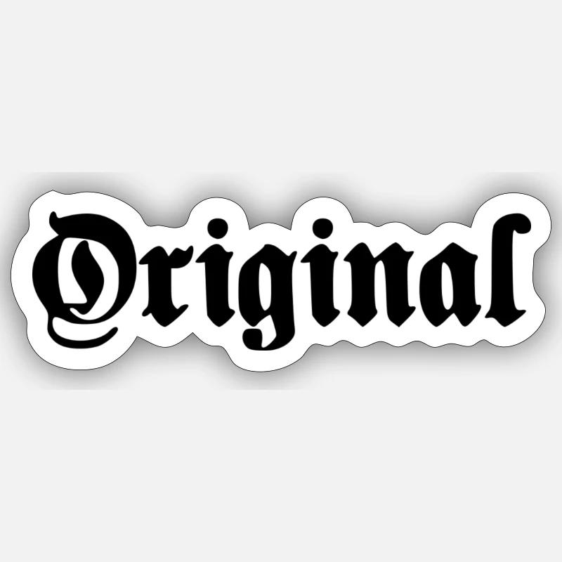 original - Sticker Größe S (10 x 10 cm) - Mattweiß