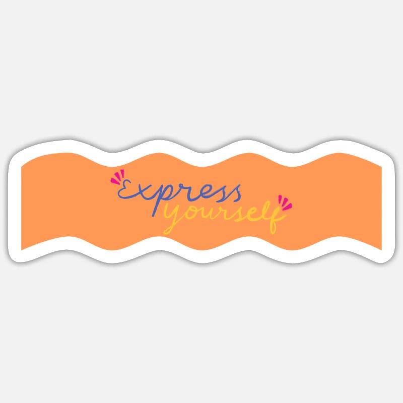 Express Yourself Sticker size S (10 x 10 cm)