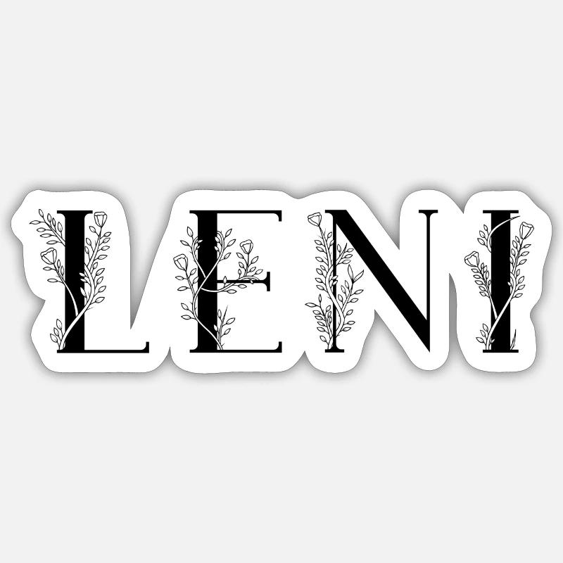 Name - Leni Sticker Größe S (10 x 10 cm)