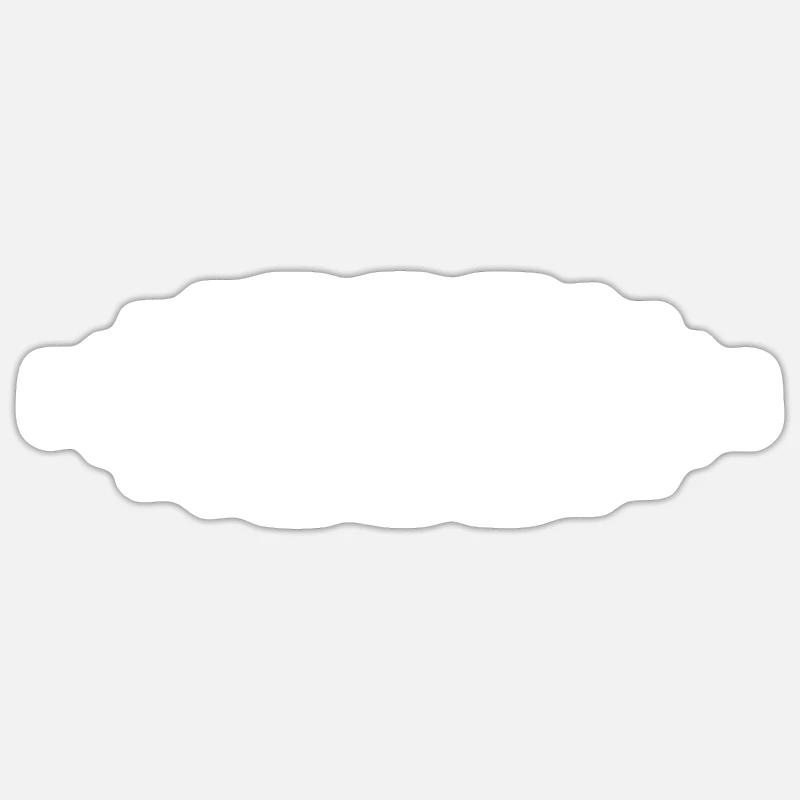 Alwin - Sticker taille S (10 x 10 cm) - blanc mat