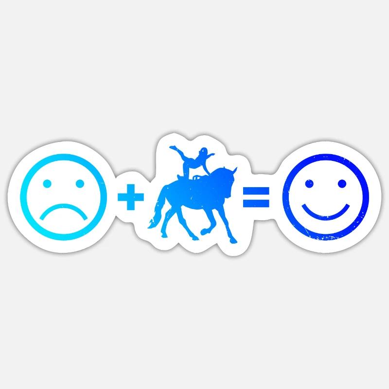 Team Vaulting Athletic Discipline - Sticker size S (10 x 10 cm) - white matte