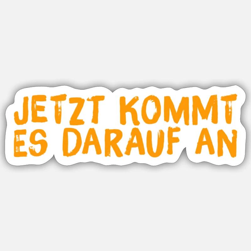 jetzt wird es wichtig - Sticker Größe S (10 x 10 cm) - Mattweiß