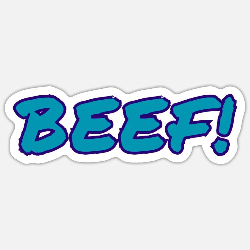 Beef! Sticker size S (10 x 10 cm)
