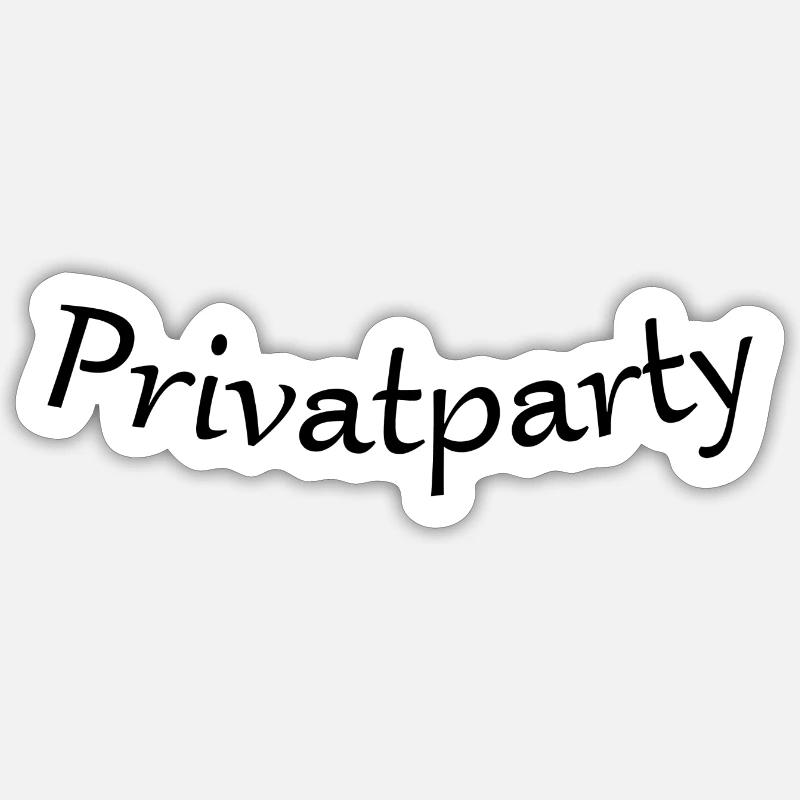 Soirée privée Sticker taille S (10 x 10 cm)
