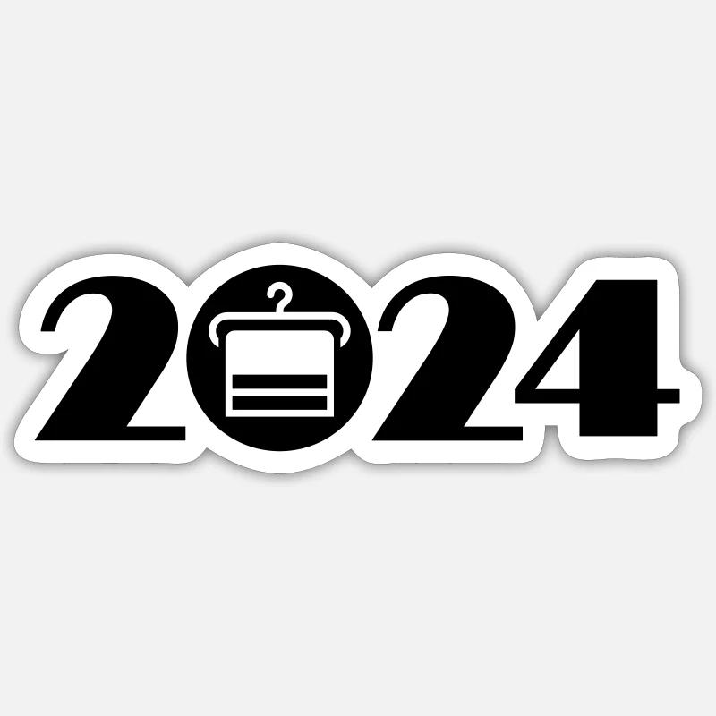 Hangers, tailoring, laundry 2024 Sticker size S (10 x 10 cm)