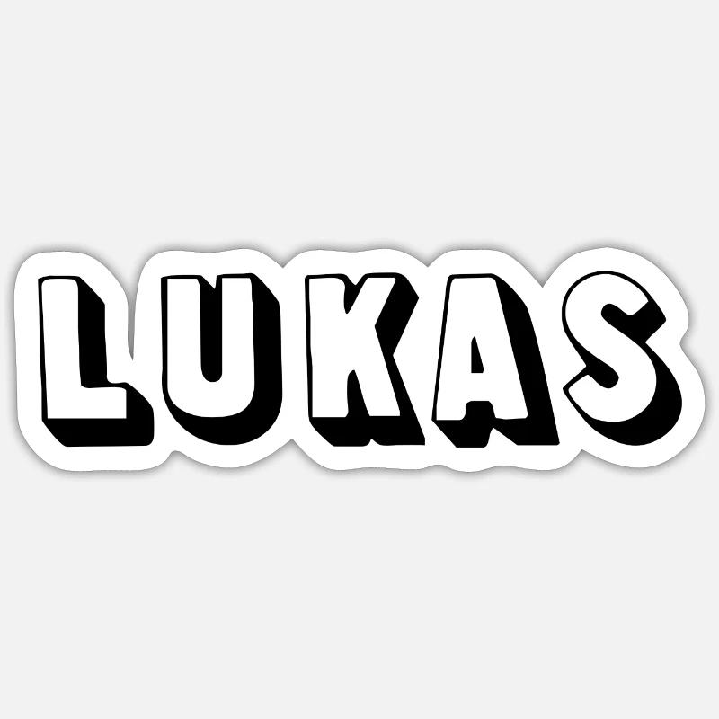 Name - Lukas Sticker size S (10 x 10 cm)