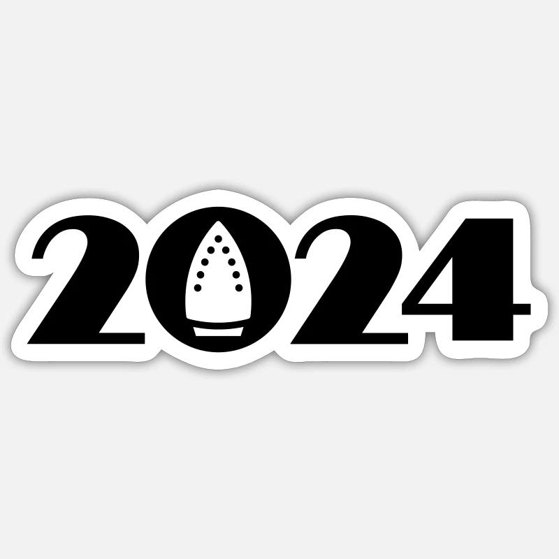 Repassage 2024, Repassage 2024 - Sticker taille S (10 x 10 cm) - blanc mat