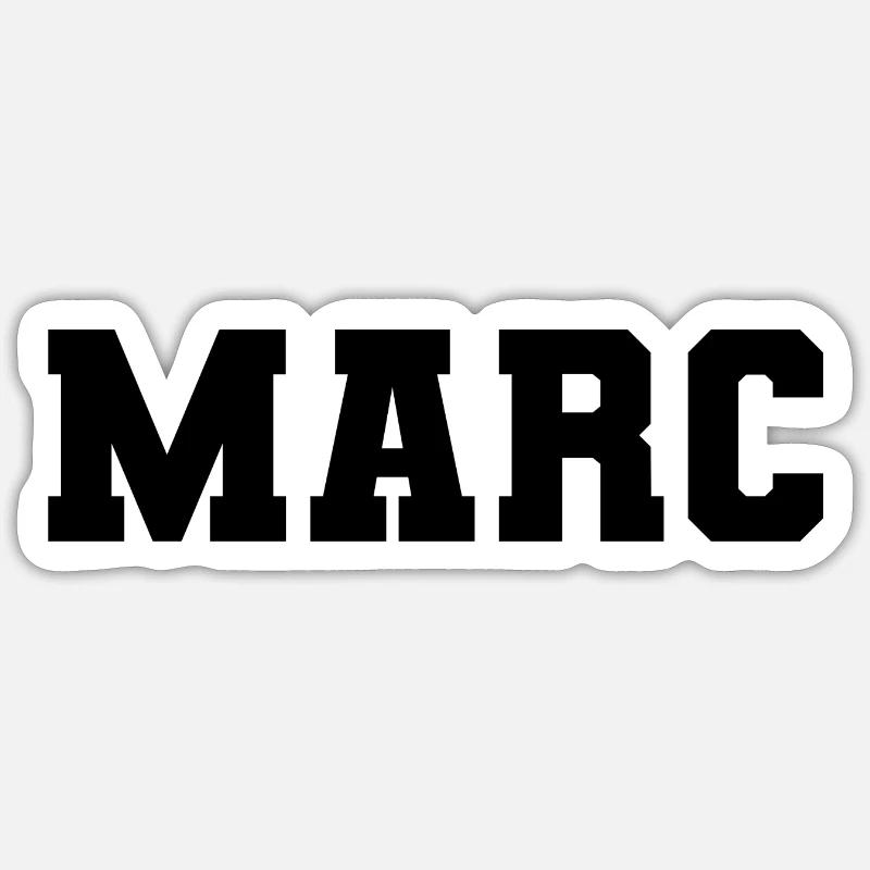 Name - Marc Sticker size S (10 x 10 cm)