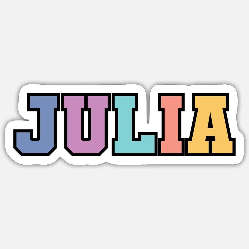 Name - Julia Sticker size S (10 x 10 cm)