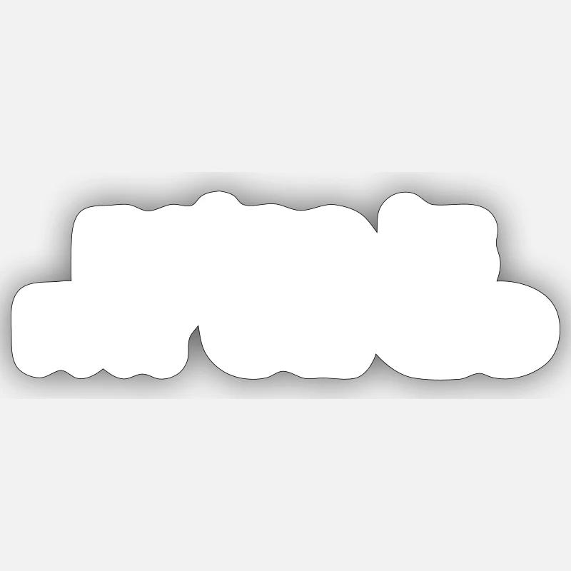 Retro - Sticker size S (10 x 10 cm) - white matte