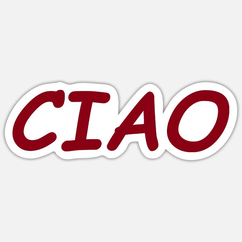 CIAO - Sticker size S (10 x 10 cm) - white matte