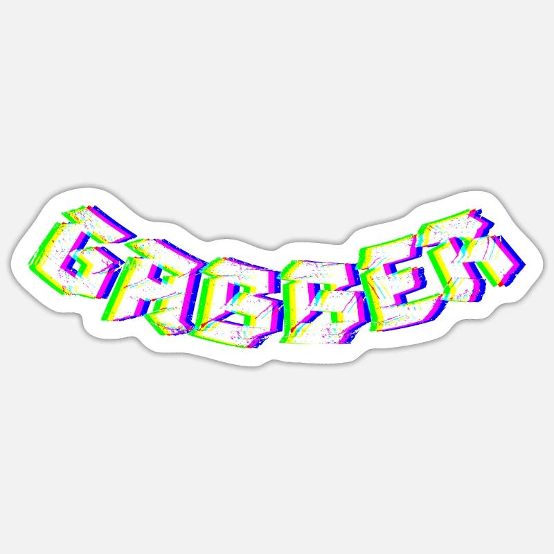 Gabber Hardcore Techno Sticker size S (10 x 10 cm)