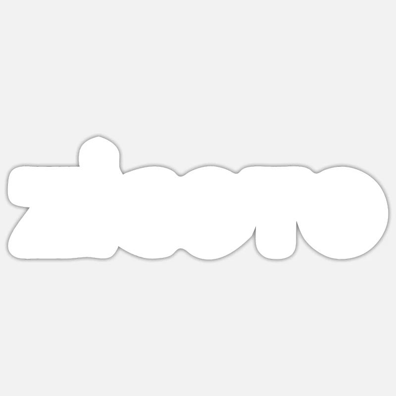 Zigoto - Sticker taille S (10 x 10 cm) - blanc mat