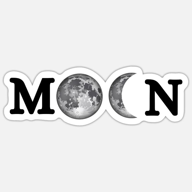 Moon Original Gift - Sticker size S (10 x 10 cm) - white matte