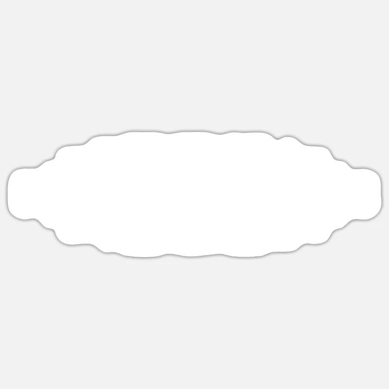 Darius Darius - Sticker taille S (10 x 10 cm) - blanc mat
