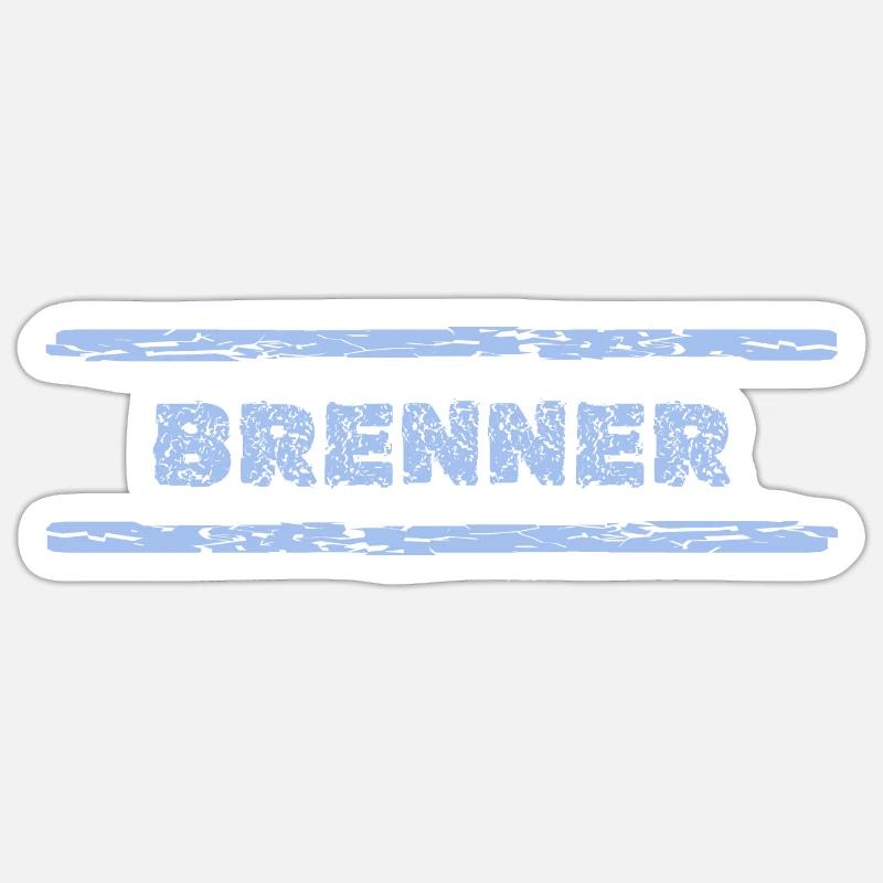 Beruf Brenner - Sticker Größe S (10 x 10 cm) - Mattweiß