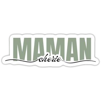 Mama Liebling - Mama Geschenk - Sticker Größe S (10 x 10 cm) - Mattweiß - Vorne