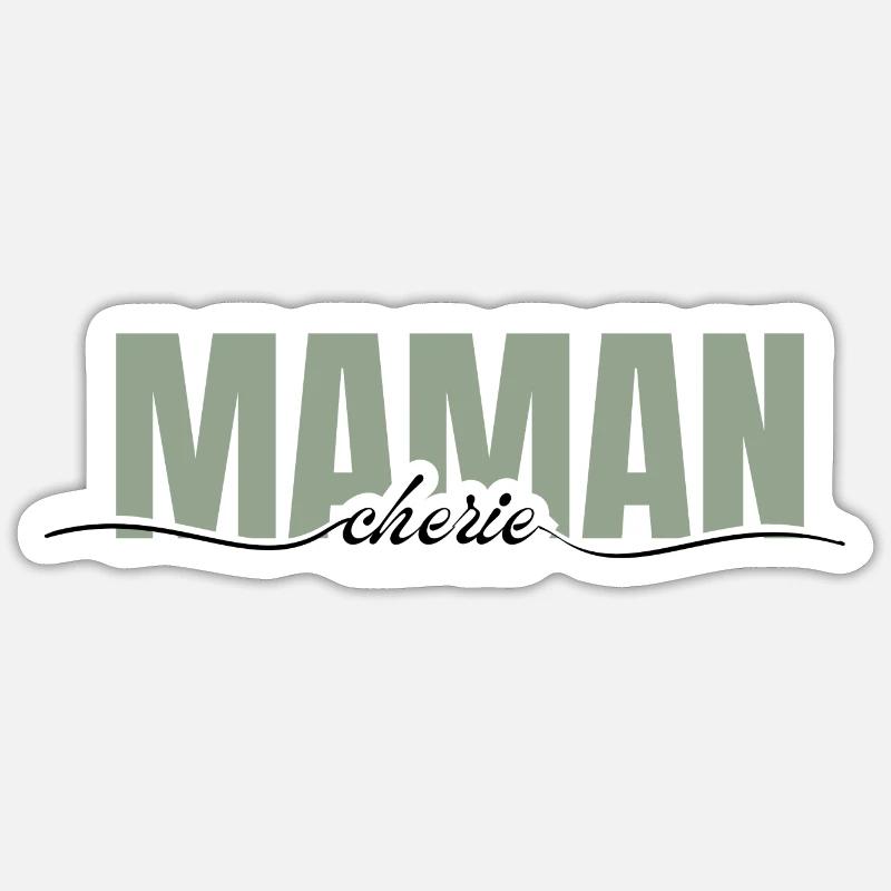 Mama Liebling - Mama Geschenk Sticker Größe S (10 x 10 cm)