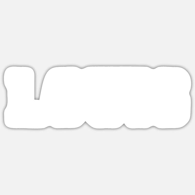 Nom - Louis - Sticker taille S (10 x 10 cm) - blanc mat