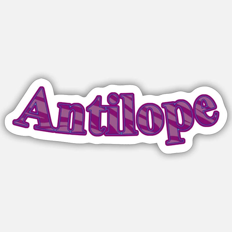 Antilope Sticker Größe S (10 x 10 cm)