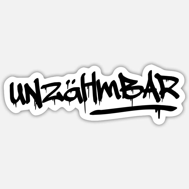 untamable - Ahhh - Sticker size S (10 x 10 cm) - white matte