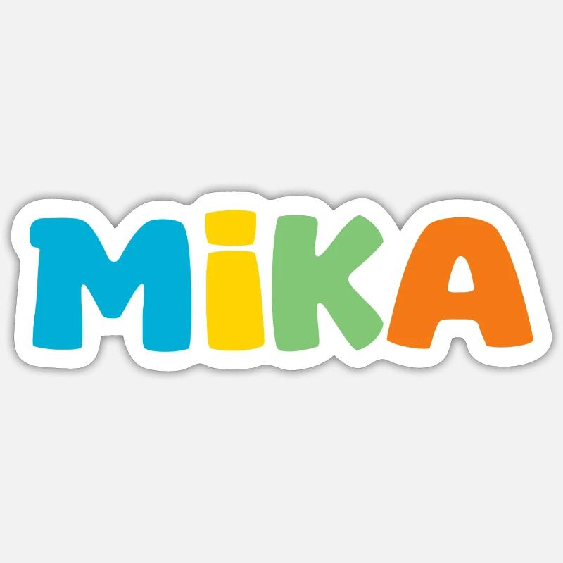 Nom - M i k a Sticker taille S (10 x 10 cm)
