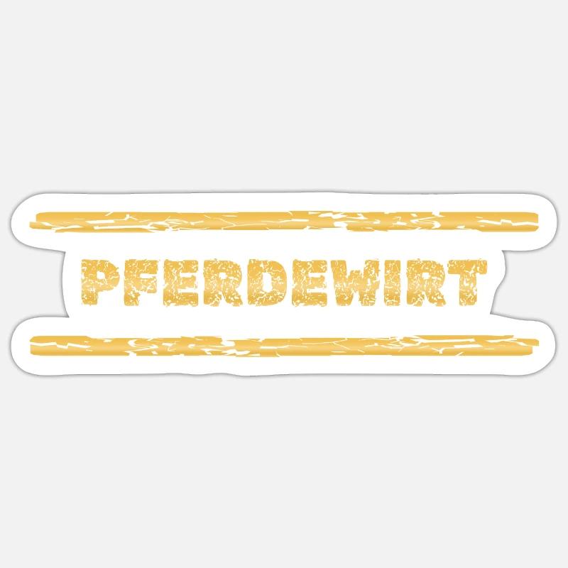 Pferdewirt als Beruf Sticker Größe S (10 x 10 cm)