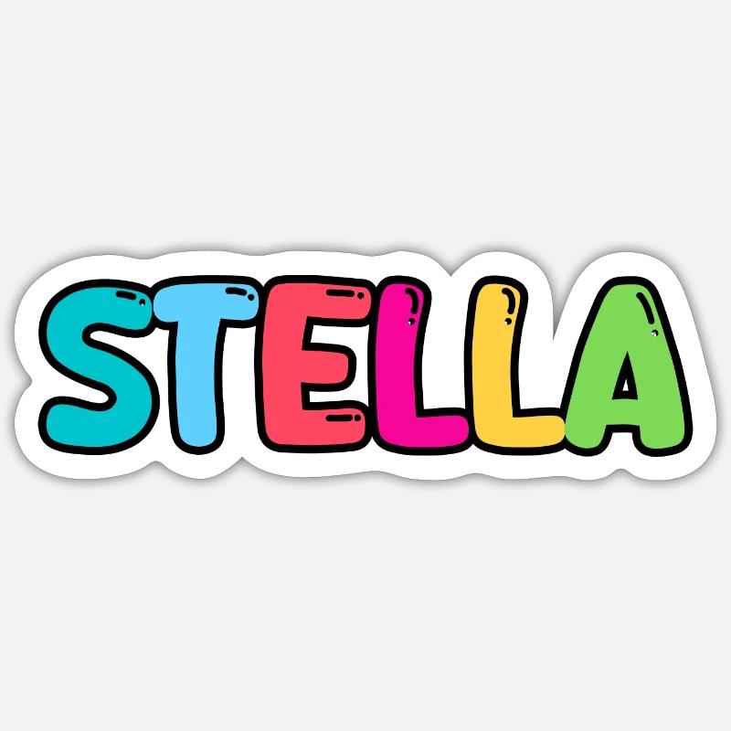 Name - Stella Sticker size S (10 x 10 cm)