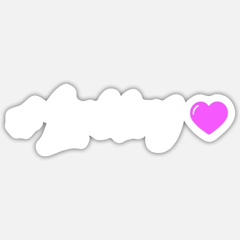 Darling Heart Sticker size S (10 x 10 cm)
