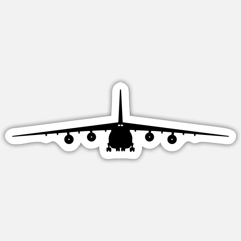 An-124 - Sticker Größe S (10 x 10 cm) - Mattweiß