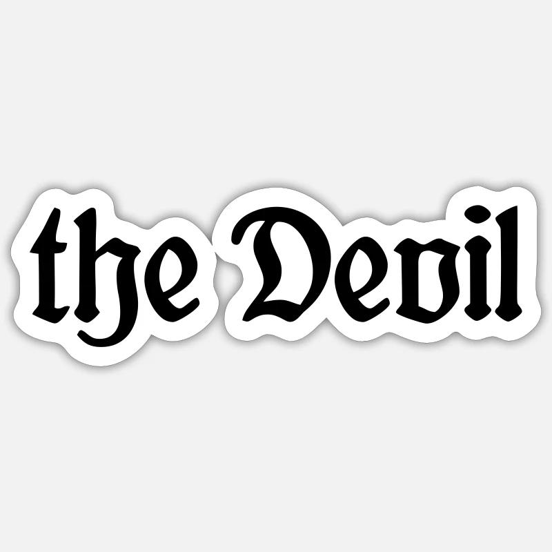The Devil - Gothik Sticker Größe S (10 x 10 cm)