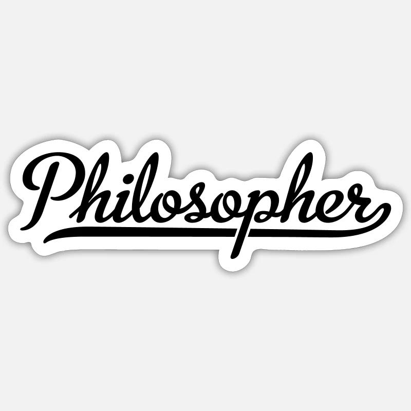 Philosophe Sticker taille S (10 x 10 cm)