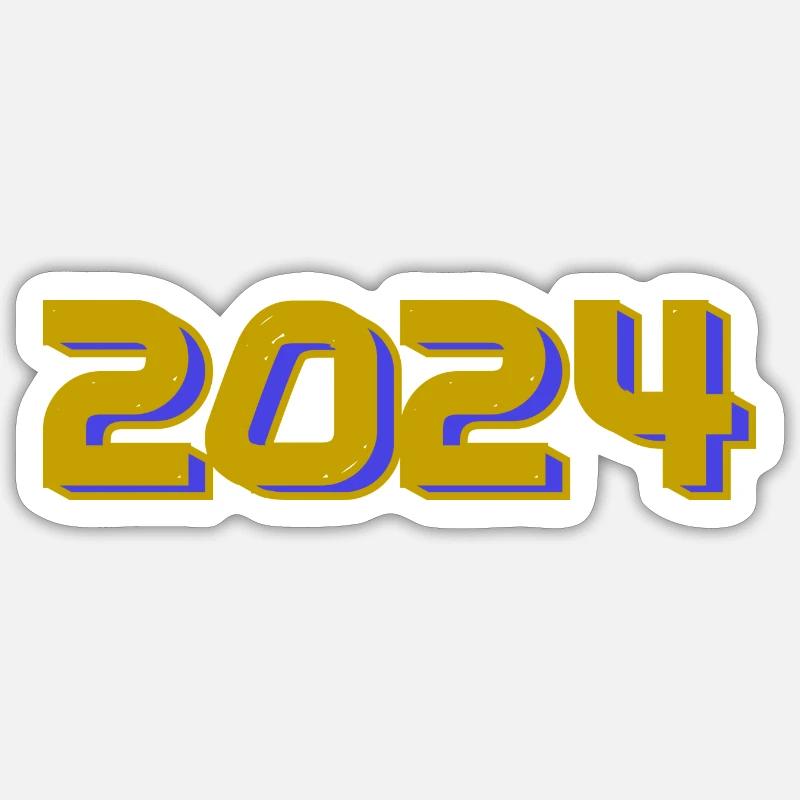 2024 - Sticker Größe S (10 x 10 cm) - Mattweiß