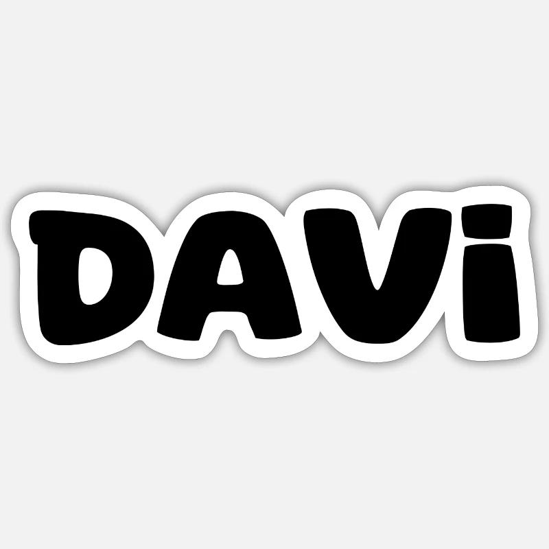 Name - Davi Sticker Größe S (10 x 10 cm)