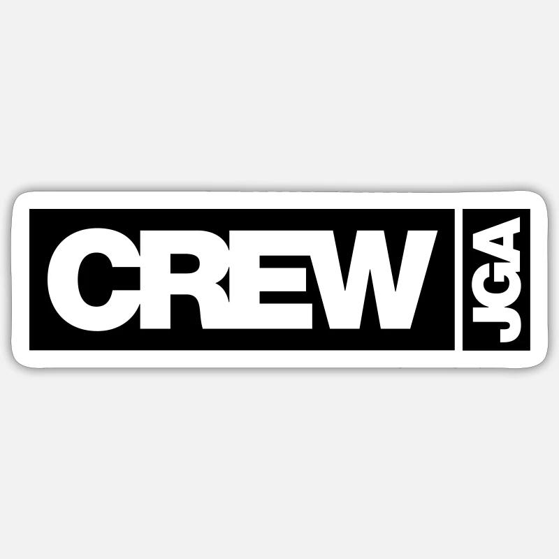 JGA Crew - Emblem - Sticker Größe S (10 x 10 cm) - Mattweiß
