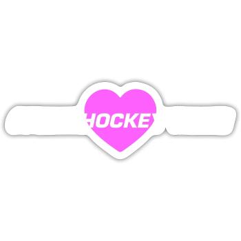 fieldhockey team herz - Sticker Größe S (10 x 10 cm) - Mattweiß - Vorne