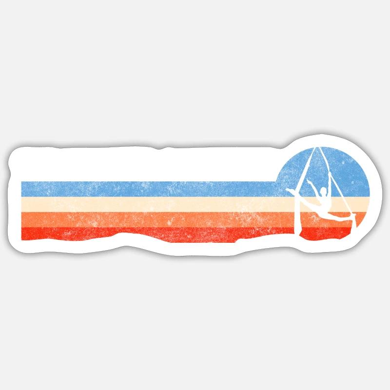 Chapiteau de cirque - Sticker taille S (10 x 10 cm) - blanc mat
