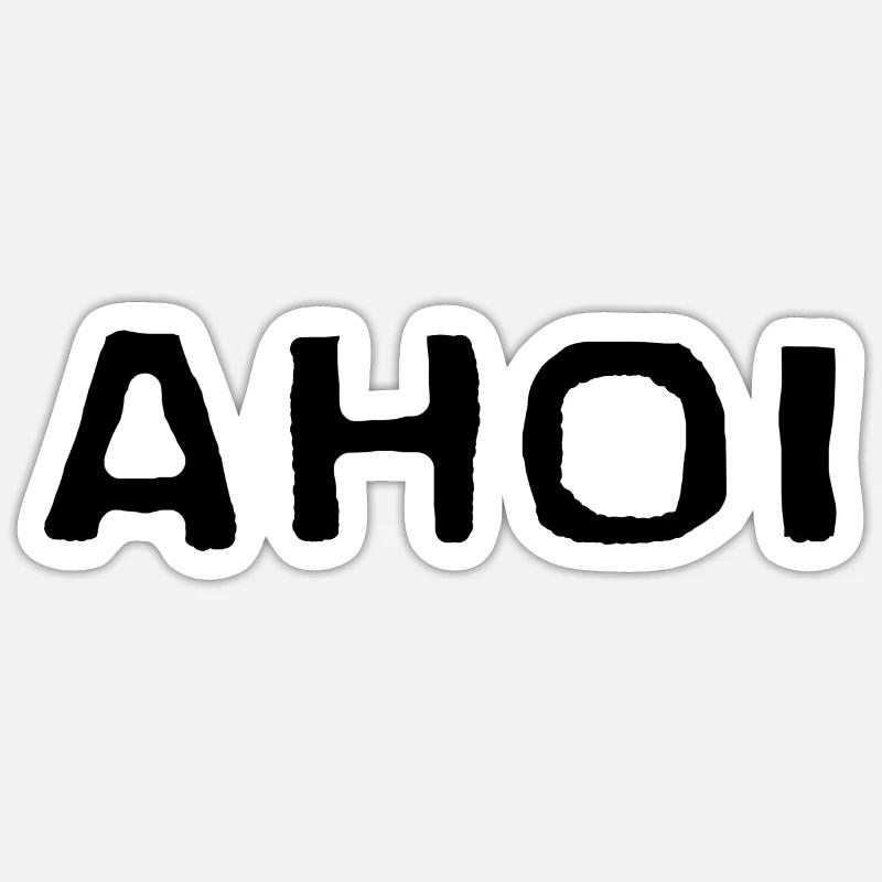 ohé - Sticker taille S (10 x 10 cm) - blanc mat