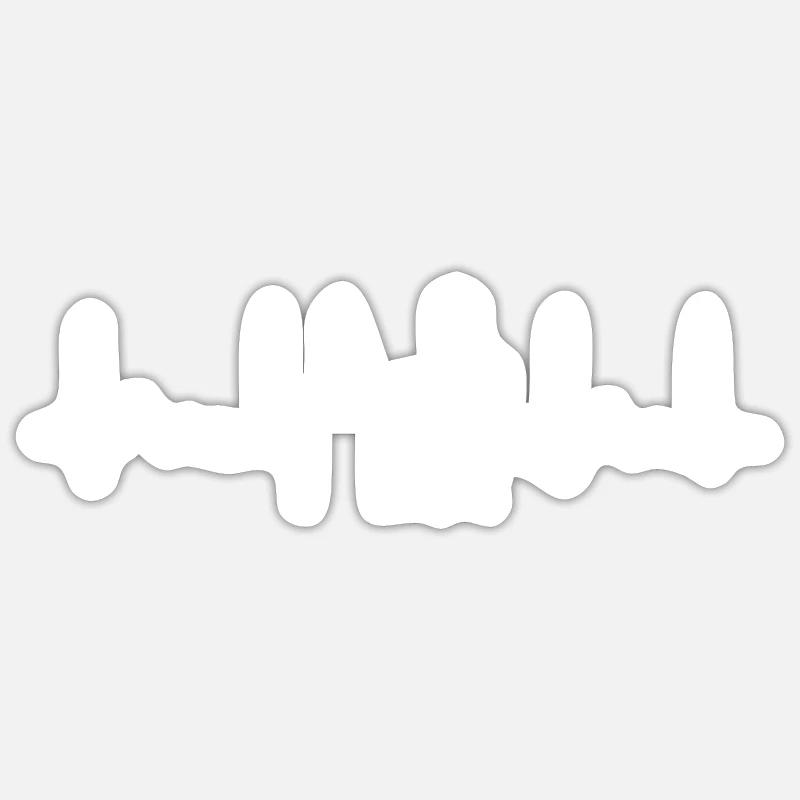 Computer Heartbeat Office Gamer Developer Admin IT Sticker size S (10 x 10 cm)