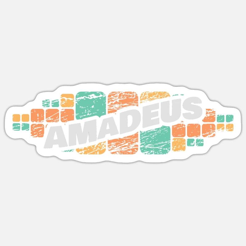 Gift for Amadeus - Sticker size S (10 x 10 cm) - white matte