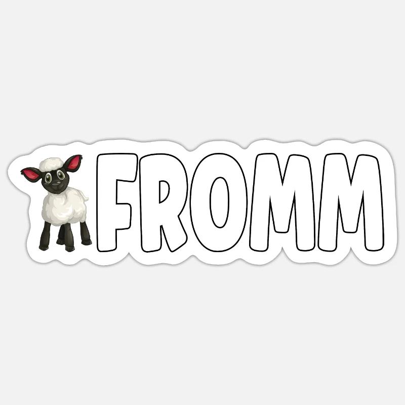 Lammfromm - Vous êtes innocent. TOUJOURS! - Sticker taille S (10 x 10 cm) - blanc mat