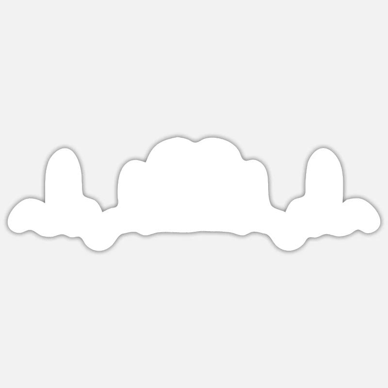Escalade de bloc - Sticker taille S (10 x 10 cm) - blanc mat