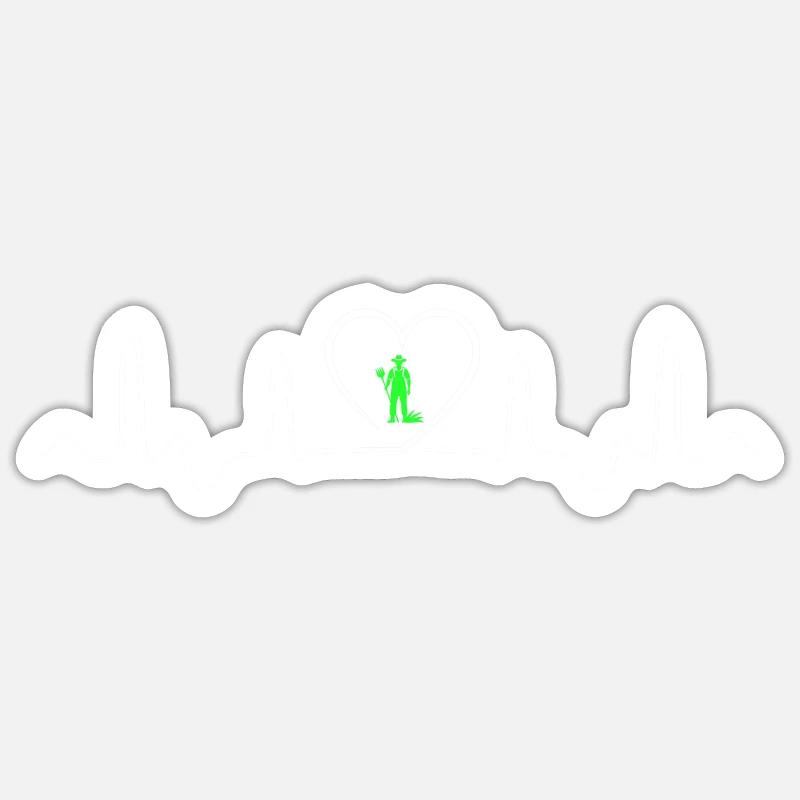 Farmer - Sticker size S (10 x 10 cm) - white matte