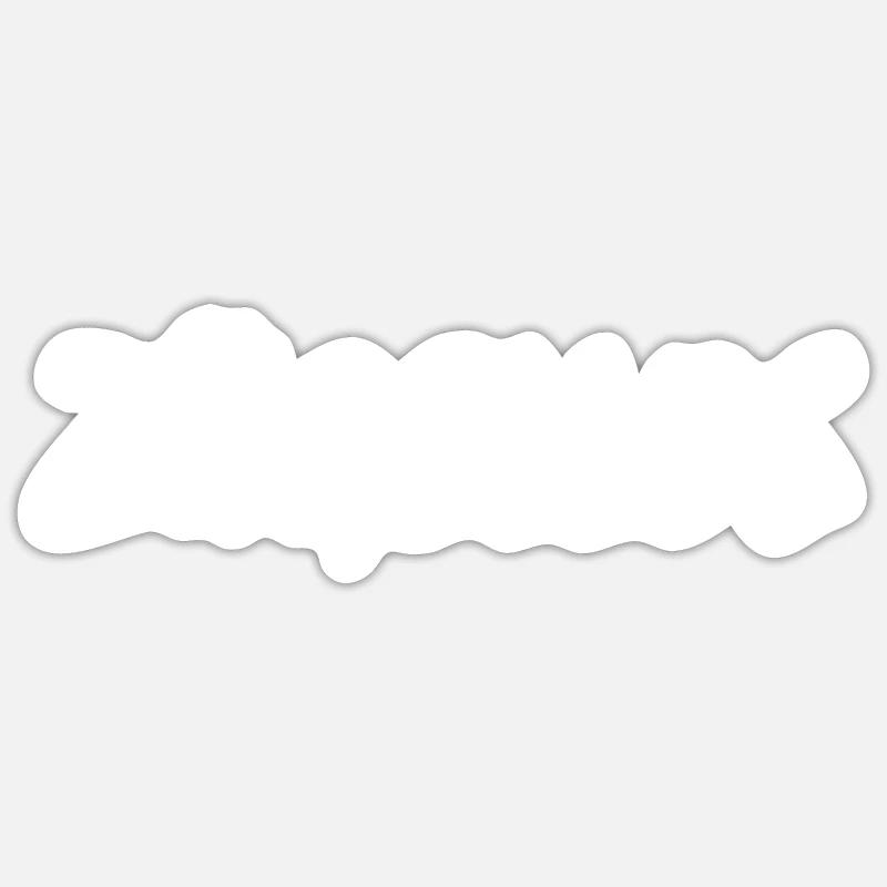zügellos - Sticker Größe S (10 x 10 cm) - Mattweiß