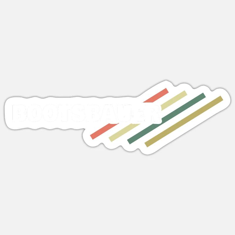 Workplace boat builder Sticker size S (10 x 10 cm)