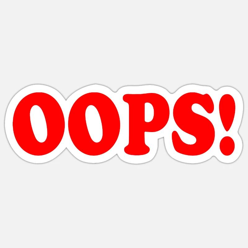 Oups Sticker taille S (10 x 10 cm)