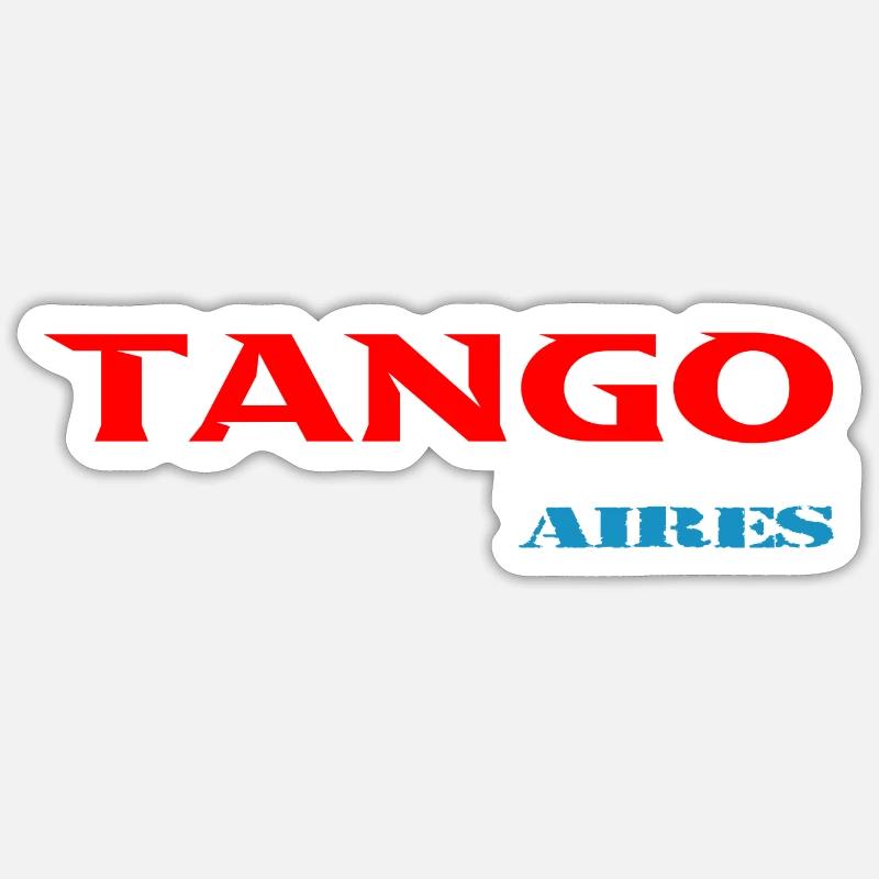Tango - Sticker taille S (10 x 10 cm) - blanc mat