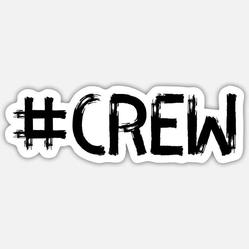 Crew 1 - Sticker size S (10 x 10 cm) - white matte