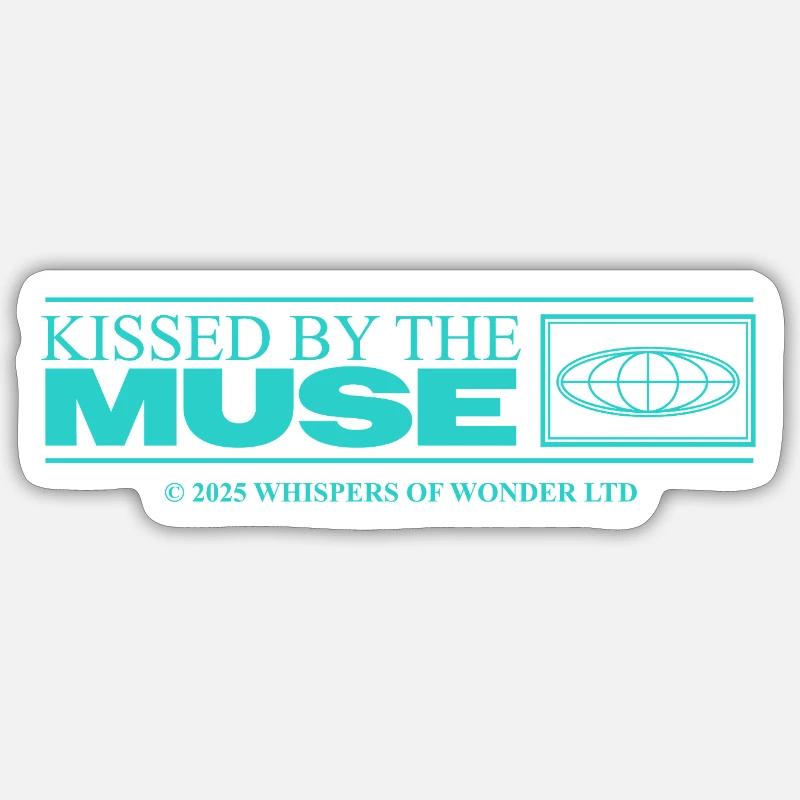 Inspiré et créatif – Déclaration esthétique Sticker taille S (10 x 10 cm)